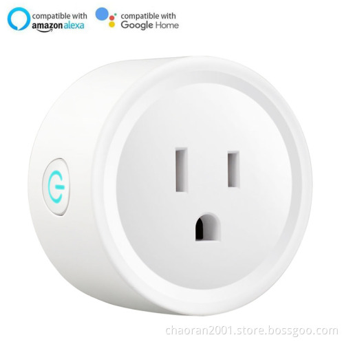 Mini Smart Wifi Plug Socket Wireless Outlet Enable Amazon Alexa Google Home Mobile App 220V US Smart Plug